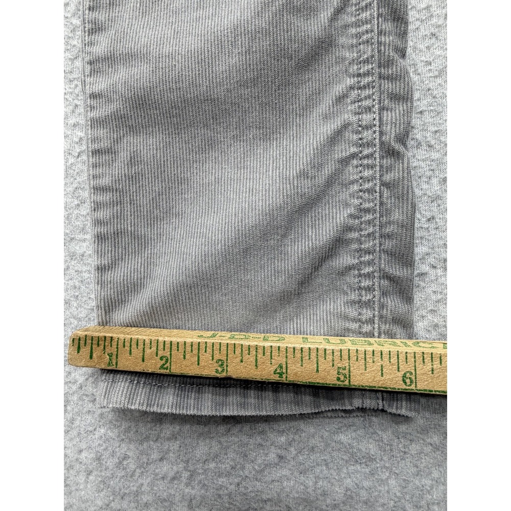 Garnet Hill Corduroy Pants Womens 4 Gray Straight Leg Stretch Casual Pockets - Picture 8 of 13